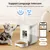 Izefia Distributeur intelligent de nourriture pour animaux, blanc