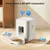 Izefia Distributeur intelligent de nourriture pour animaux, blanc