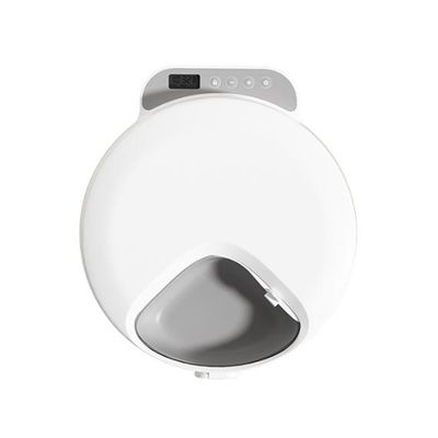 Izefia Distributeur de nourriture pour animaux, blanc