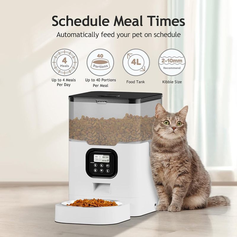 Izefia Distributeur intelligent de nourriture pour animaux
