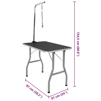 Iokheira Table de toilettage et de bain réglable pour chiens et chats