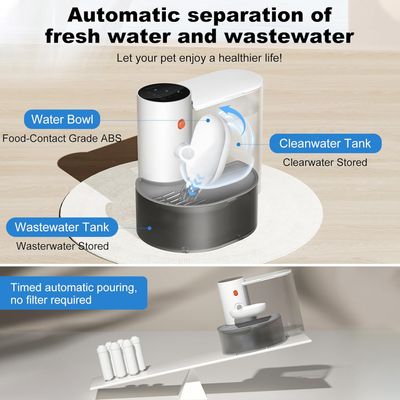Iokheira Fontaine à eau intelligente sans fil pour animaux de compagnie