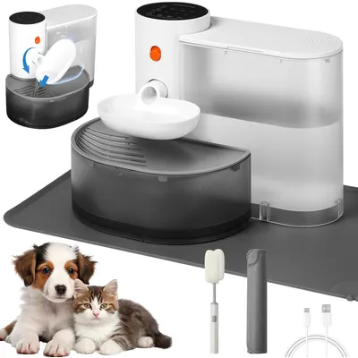 Iokheira Fontaine à eau intelligente sans fil pour animaux de compagnie