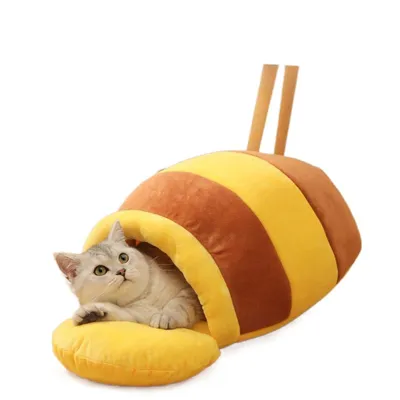 Iokheira Lit pour animaux de compagnie confortable et fermé