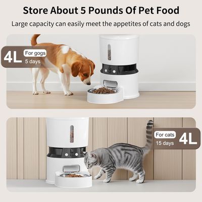 Iokheira Distributeur automatique de nourriture pour chat