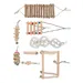 Iokheira Ensemble de huit jouets multifonctionnels pour perroquets