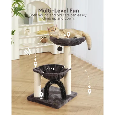 Iokheira Arbre d'activités pour chat avec balles suspendues Iokheira Arbre d'activités pour chat avec balles suspendues