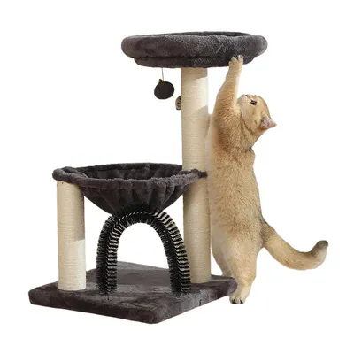 Iokheira Arbre d'activités pour chat avec balles suspendues