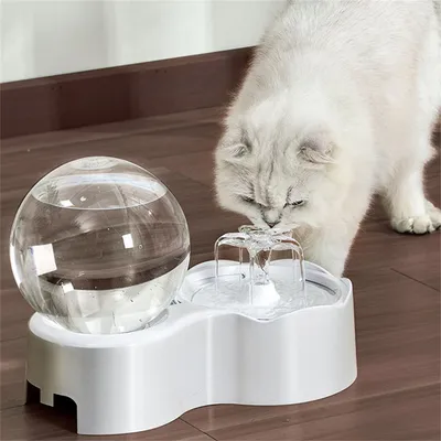 Petopia Fontaine à Eau Silencieuse Chat Chien 2.2L