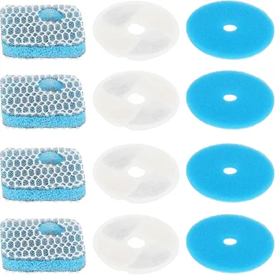 Petopia Lot de 4 Filtres Premium pour Fontaine à Chat 2L