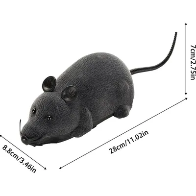 FurryFusion Jouet pour chat en forme de souris télécommandée