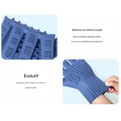 FurryFusion Guantes de aseo para mascotas PetPlanet