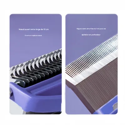 PetPlanet Peigne de nouage 2 en 1 pour chiens