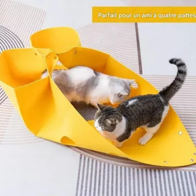 FurryFusion Lit pliable en feutre pour chat