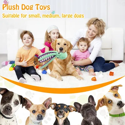 PurrfectFun Jouets pour Chien en Peluche - Tissu Doux