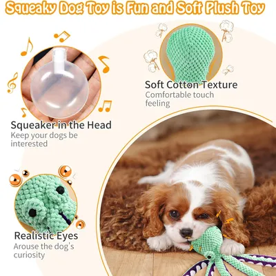 PurrfectFun Jouets pour Chien en Peluche - Tissu Doux