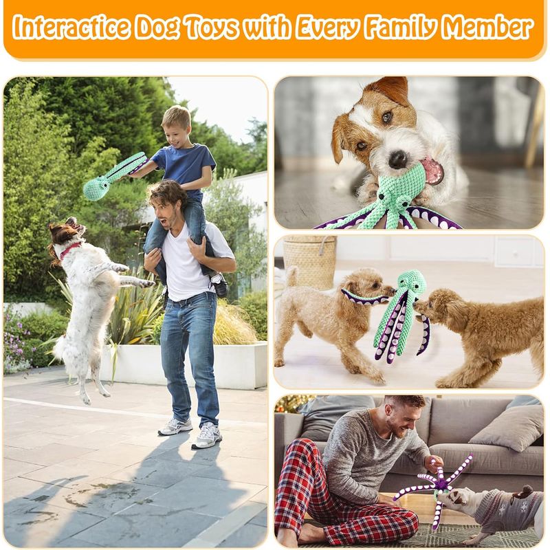 PurrfectFun Jouets pour Chien en Peluche - Tissu Doux