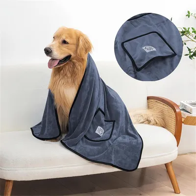 FurryFusion Toalla de baño para perros