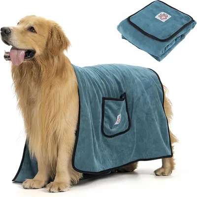 FurryFusion Toalla de baño para perros