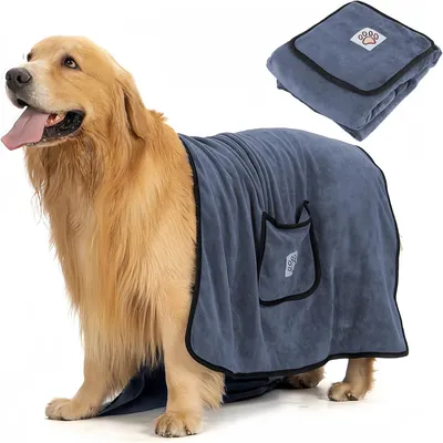 FurryFusion Toalla de baño para perros