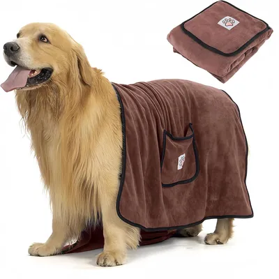 FurryFusion Toalla de baño para perros