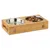 IntiMeg Lot de 2 gamelles en inox pour chien et chat