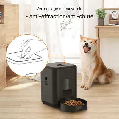 Petopia Distributeur automatique de nourriture intelligent - 2L - wifi