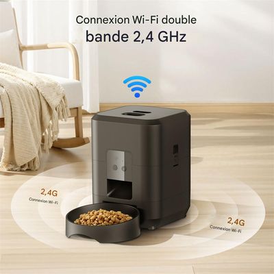 Petopia Distributeur automatique de nourriture intelligent - 2L - wifi