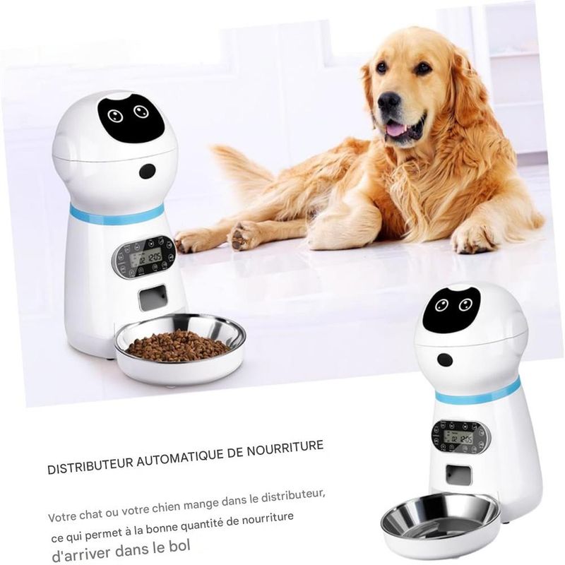 Petopia Distributeur Automatique de Nourriture pour Chat avec Minuterie