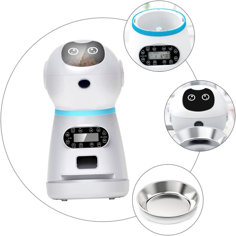 Petopia Distributeur Automatique de Nourriture pour Chat avec Minuterie