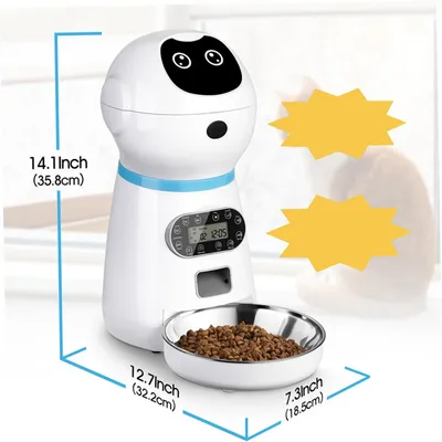 Petopia Dispensador automático de comida para gatos con temporizador