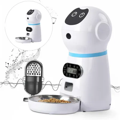 Petopia Distributeur Automatique de Nourriture pour Chat avec Minuterie