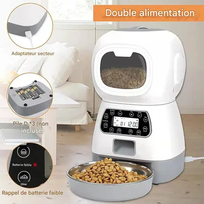 Petopia Distributeur Croquettes Chat 3.5L