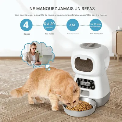 Petopia Distributeur Croquettes Chat 3.5L