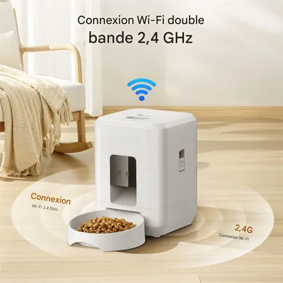 Petopia Distributeur automatique de nourriture intelligent - 2L - wifi