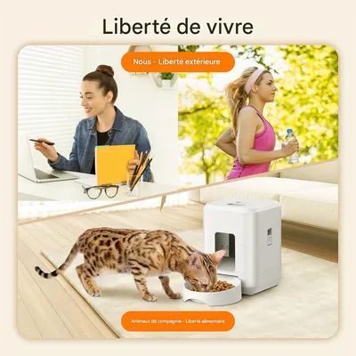 Petopia Distributeur automatique de nourriture intelligent - 2L - wifi