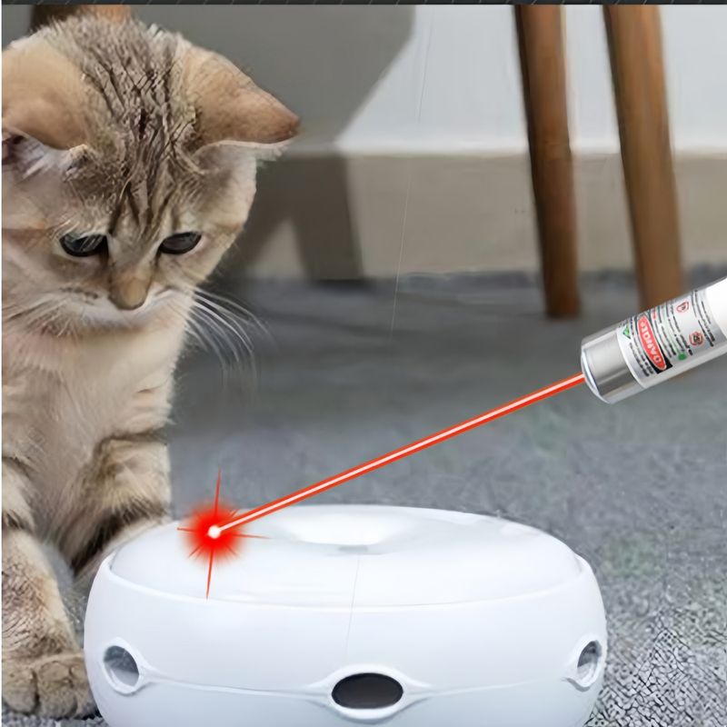 FurryFusion Jouet laser interactif multifonctionnel pour chat