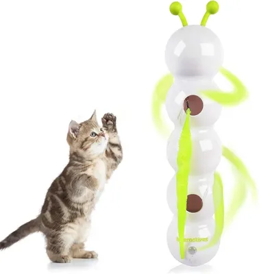 IntiMeg Jouet chenille intelligent pour chat