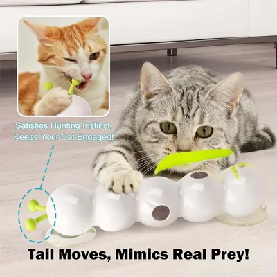 IntiMeg Jouet chenille intelligent pour chat
