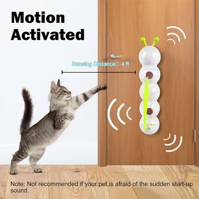 IntiMeg Jouet chenille intelligent pour chat