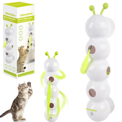 IntiMeg Jouet chenille intelligent pour chat