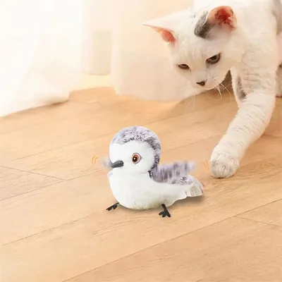 FurryFusion Jouet oiseau interactif pour chat