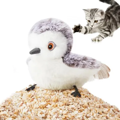 FurryFusion Jouet oiseau interactif pour chat