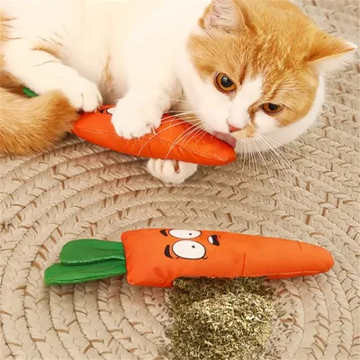 IntiMeg Jouet pour chat en forme et carotte