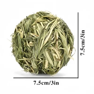 FurryFusion Jouet boule d'herbe pour petits animaux