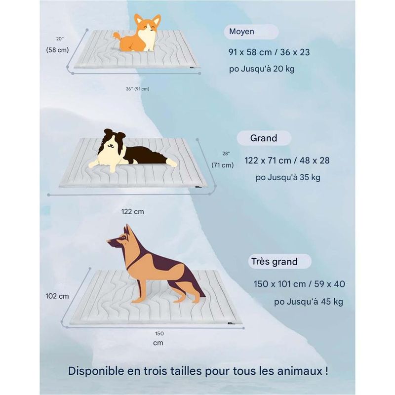 Petopia Tapis Rafraîchissant pour Chien/Chat