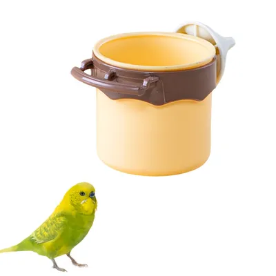 FurryFusion Bol pour perroquet avec porte-gobelet