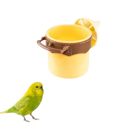 FurryFusion Bol pour perroquet avec porte-gobelet