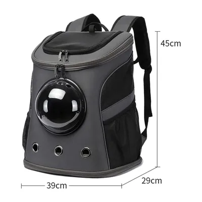 Petopia Sac à dos de transport pour chien et chat- Bulle Transparente