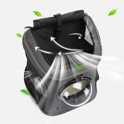 Petopia Sac à dos de transport pour chien et chat- Bulle Transparente